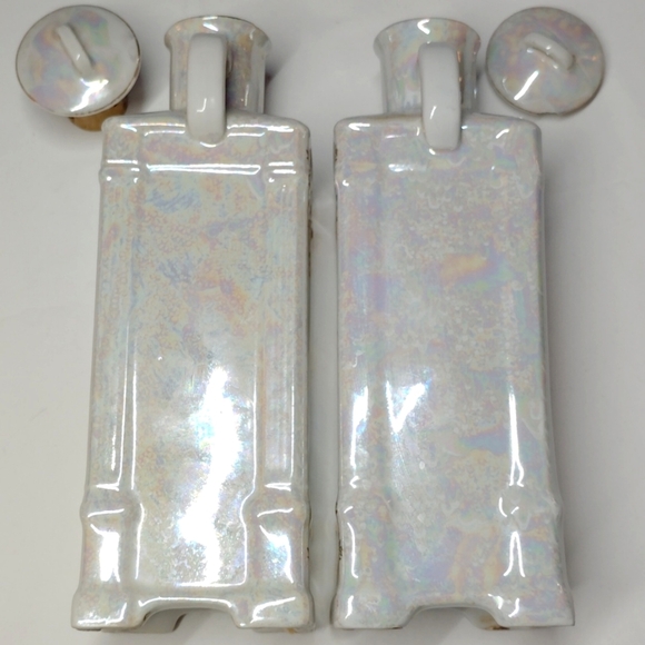 CLEARANCE Antique Oil & Vinegar Cruet Set Lustreware Victoria Czecho-Slovakia - Picture 15 of 15